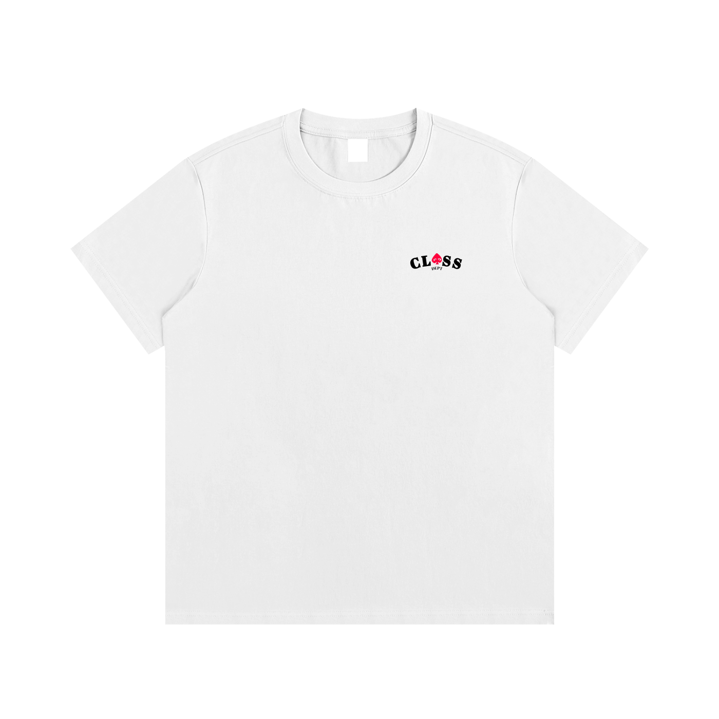 "CLASS DICE HEARTS TEE WHITE"