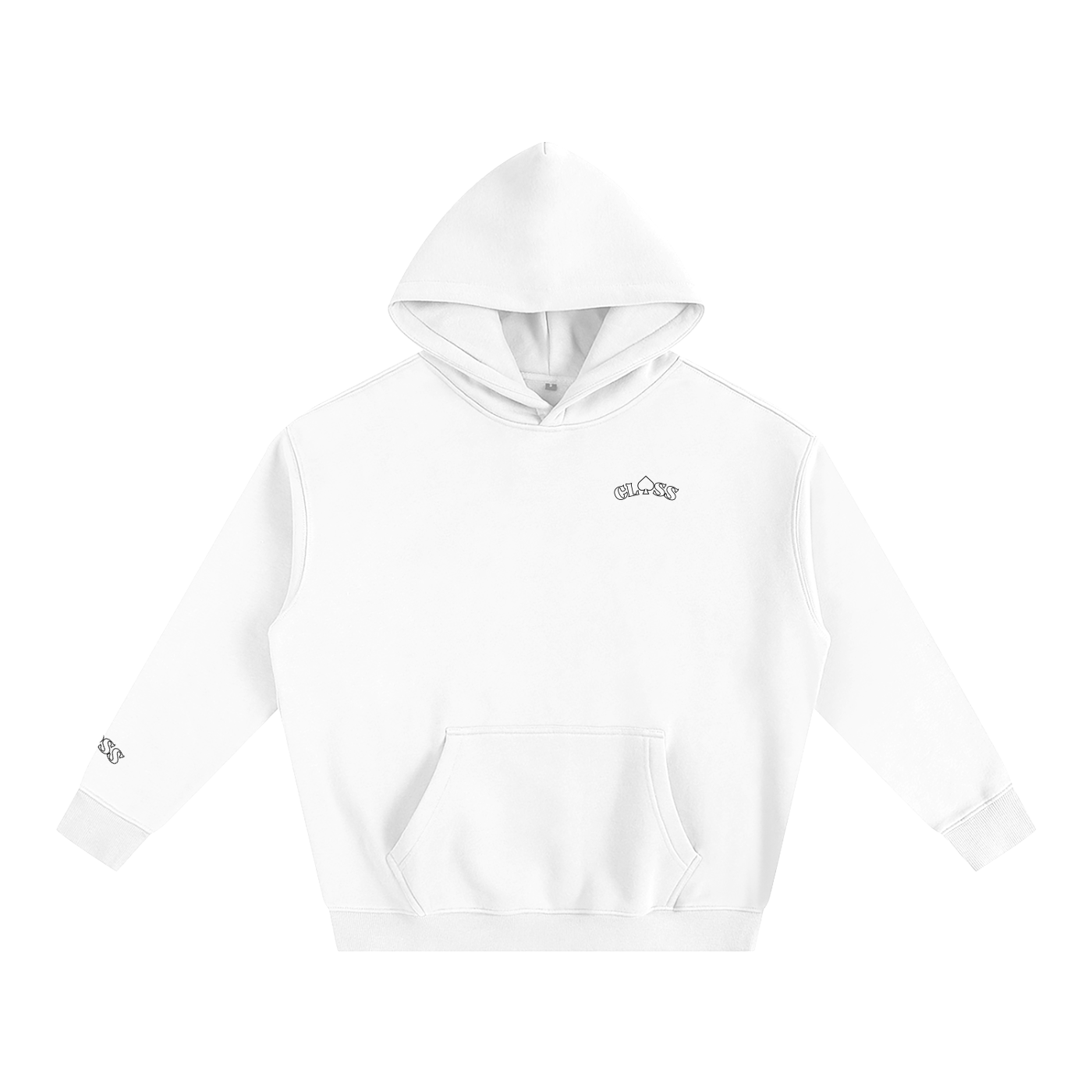 "CLASS STARS HOODIE WHITE"